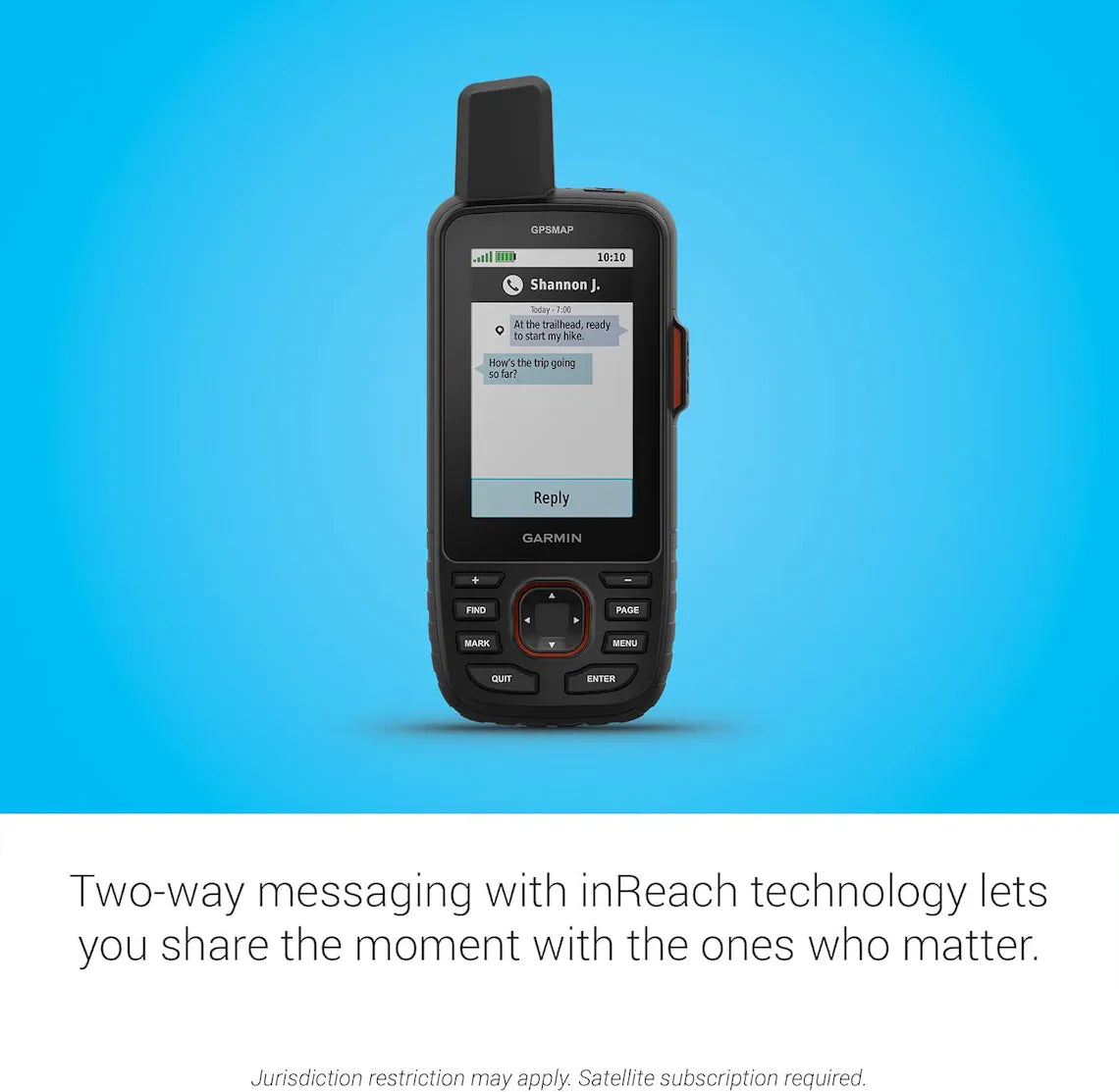 GPSMAP 67i Rugged GPS Handheld with inReach Satellite Technology, Interactive SOS, Mapping, Two-Way Messaging
