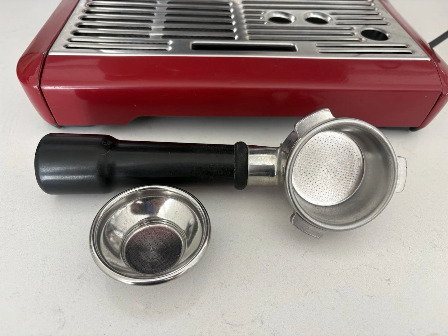 Rare Breville Barista Express BES870CXL Espresso Machine, Red Brushed Steel