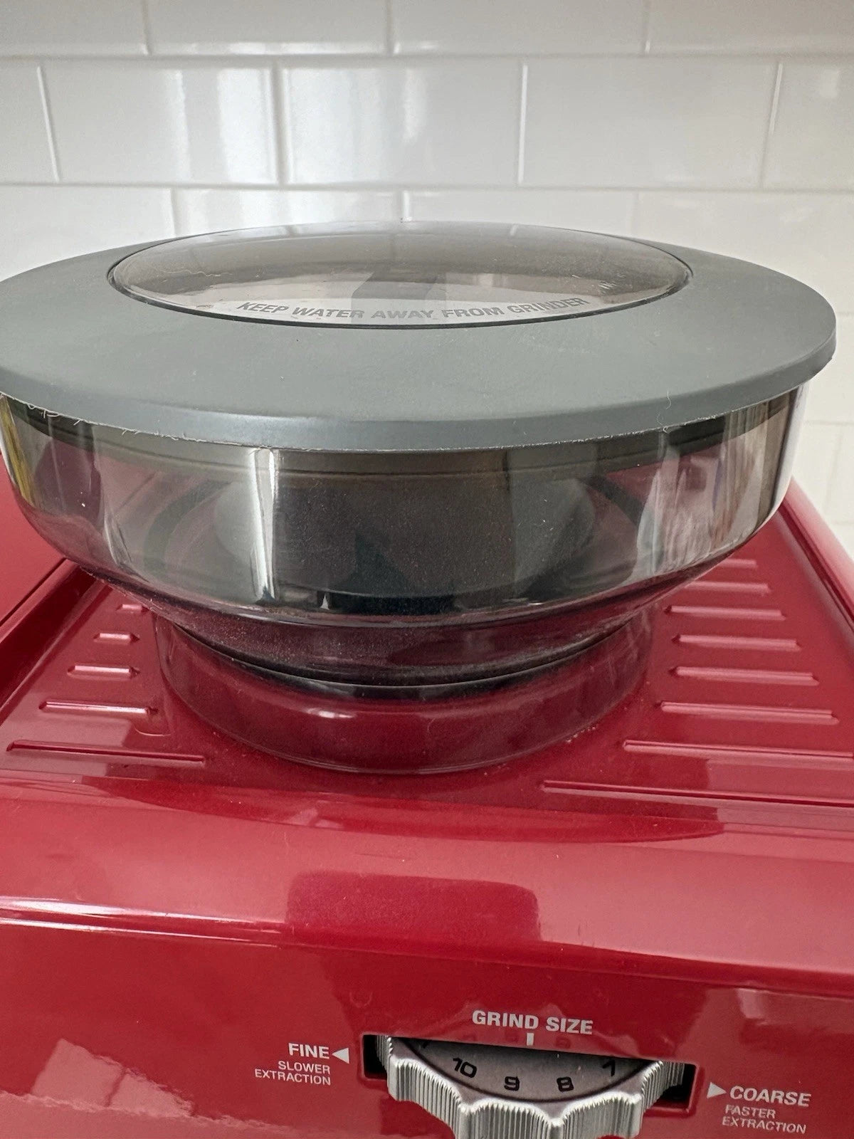 Rare Breville Barista Express BES870CXL Espresso Machine, Red Brushed Steel