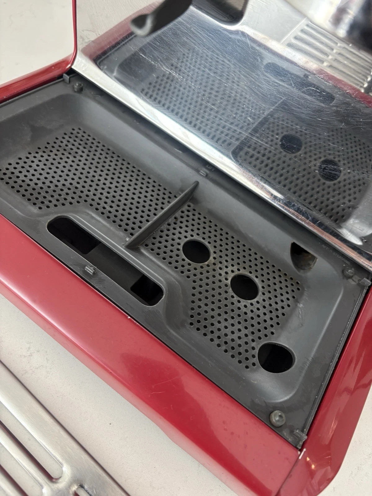 Rare Breville Barista Express BES870CXL Espresso Machine, Red Brushed Steel